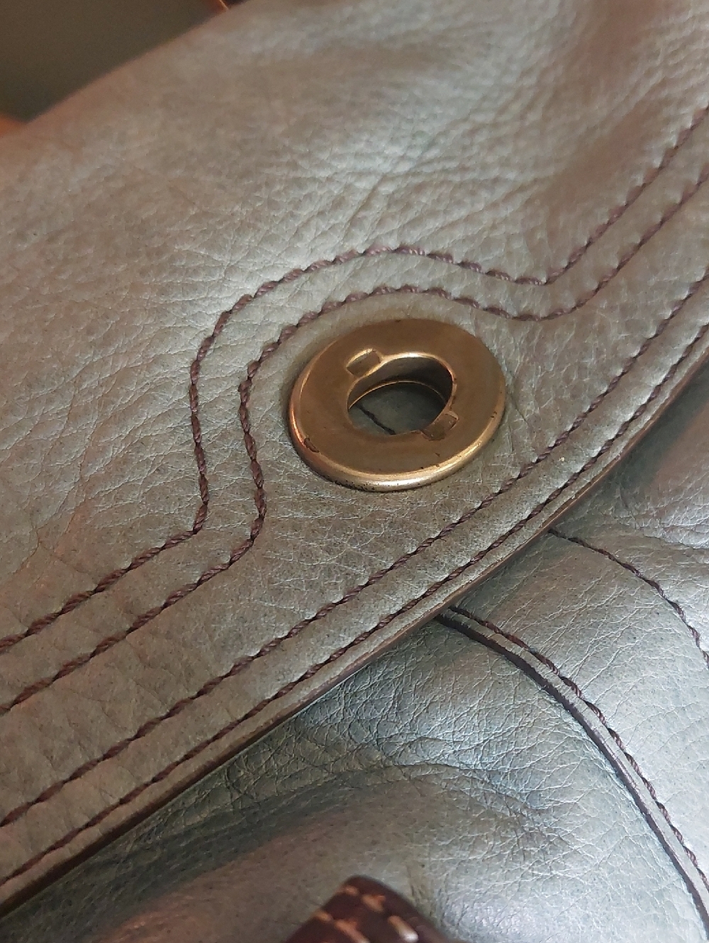 Coach Chelsea 1941 rare Mineral Pond Color With Dark Brown Trim 10963 - Picture 10 of 15